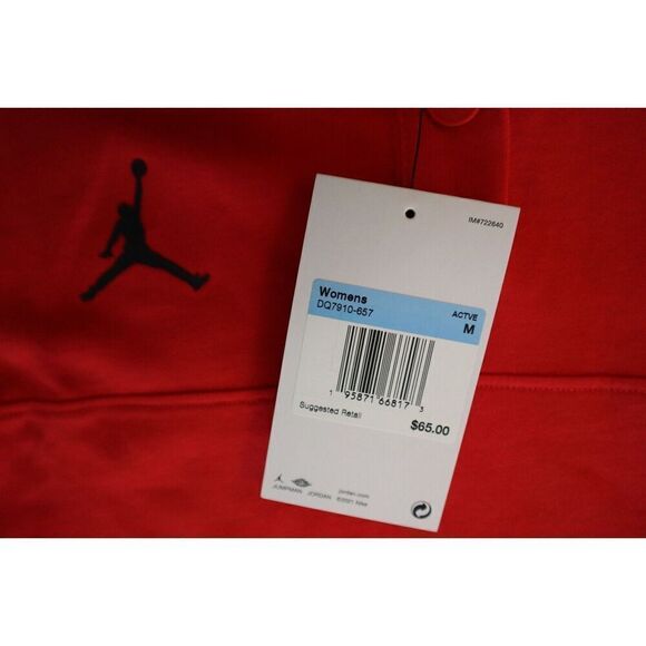 Jordan DQ7910-657 Women's Sz Medium Red Short Sleeve Polo Shirt - Picture 6 of 10